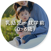 乳幼児～就学前（0～6歳）