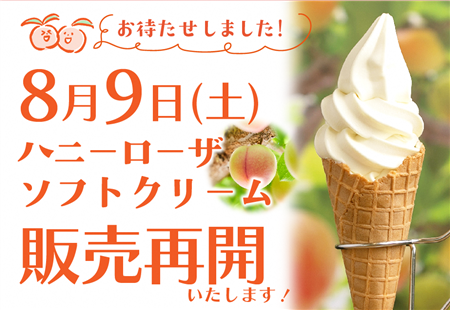 ソフトクリーム再販開始2